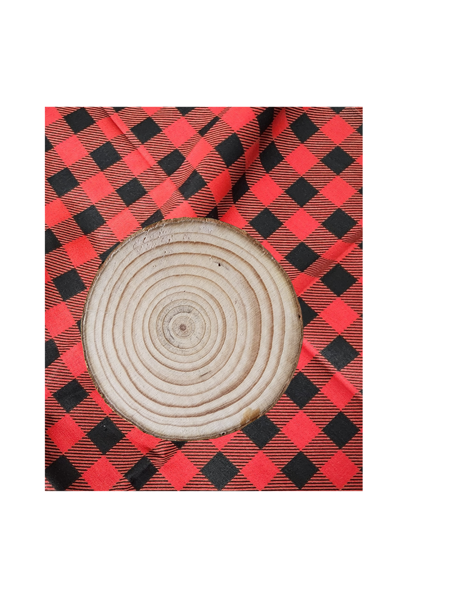 Wooden Christmas Ornament with Personalized Back